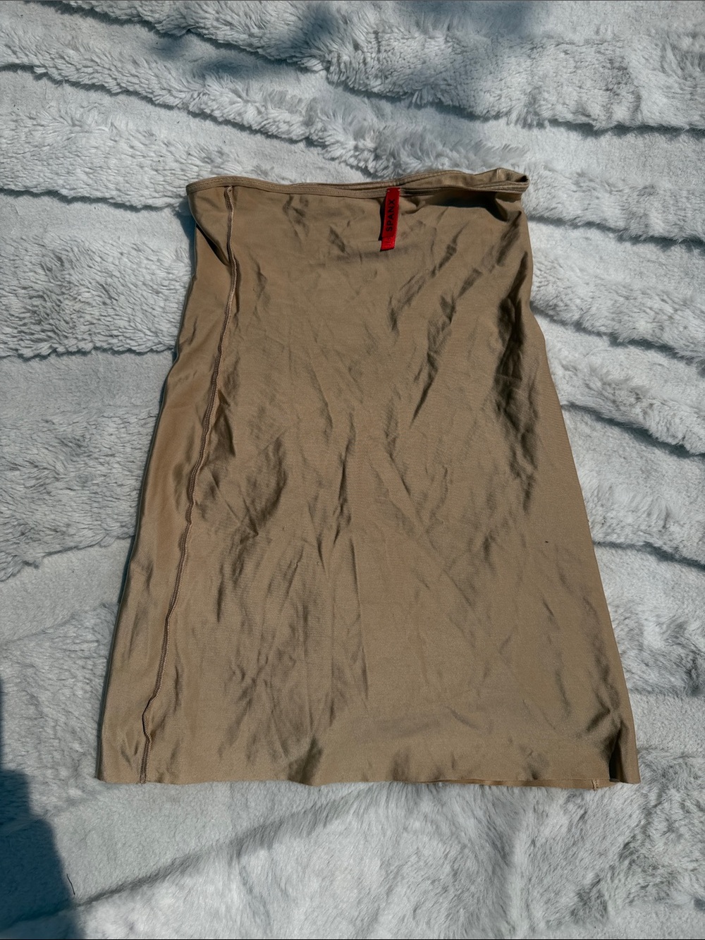 SPANX Tan Pencil Skirt - Sleek Neutral Silhouette